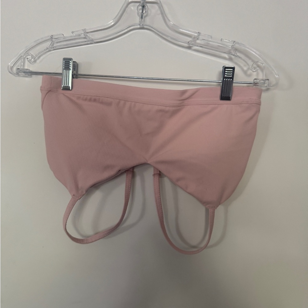 All in Motion Pink Ribbed Sports Bra